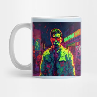 Asian Korean Zombie in eyeglasses Mug